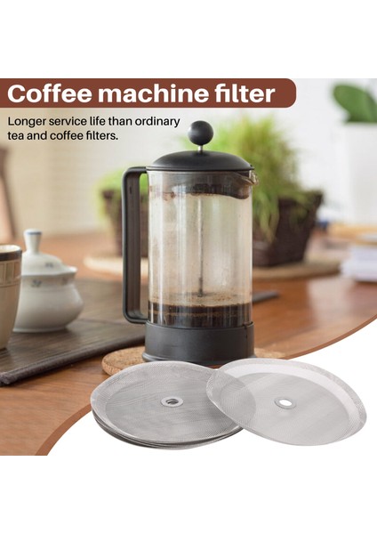 34 Oz 8cup Fransız Pres Kahve Makineleri ve Çay Makineleri 4 Inç Paslanmaz Çelik Fransız Pres Yedek Kahve Filtresi Örgü (Yurt Dışından) fırsatları