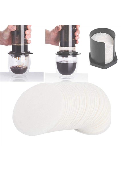 1050PCS Aeropress Kahve Makinesi ve Espresso Üreticisi Için Yuvarlak Tek Kullanımlık Kahve Filtresi Kağıt Süzgeçler (Yurt Dışından) fırsatları