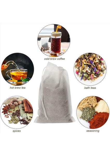 300 Parça Dağınık Soğuk Demleme Çantası Tek Kullanımlık Kahve Filtre Çantası Ince Örgü Demleme Çizme Çantası (Yurt Dışından) modelleri