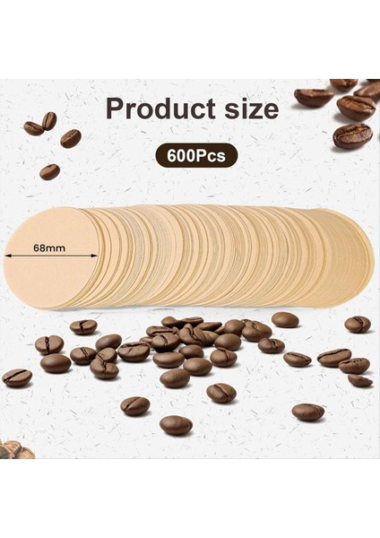 600PCS Yedek Kahve Filtre Kağıt Kahve Filtresi Espresso Maker Moka Pot Filtre Kağıdı Için Tek Kullanımlık Kağıt Filtreler (Yurt Dışından) fırsatları