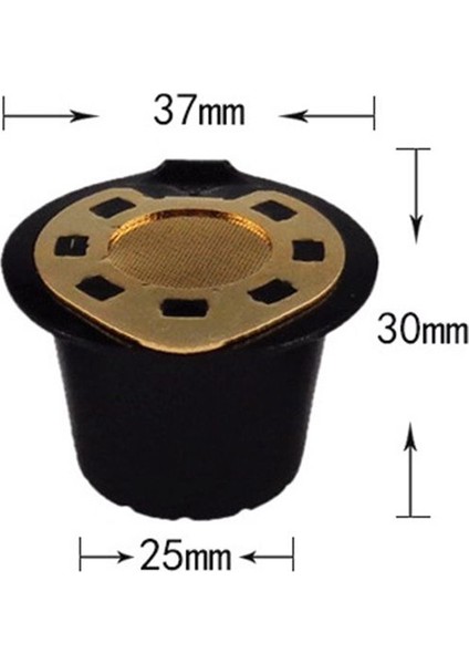 Yeniden Kullanılabilir Kapsül Doldurulabilir Kahve Kapsülü Filtresi Nespresso Kahve Makineleri Için Uyumlu (Yurt Dışından) fırsatları