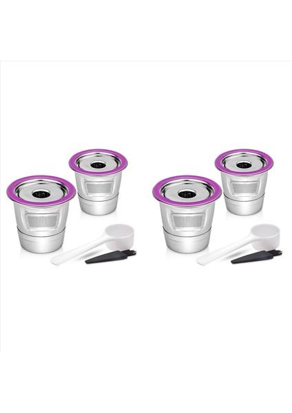 2x Paslanmaz Çelik Kahve Kapsül Kupası Keurig 2 0/1 0 Mini Plus Kahve Filtresi Için Yeniden Kullanılabilir K Fincan (Yurt Dışından)