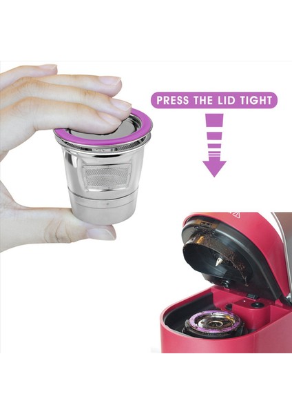 2x Paslanmaz Çelik Kahve Kapsül Kupası Keurig 2 0/1 0 Mini Plus Kahve Filtresi Için Yeniden Kullanılabilir K Fincan (Yurt Dışından) fırsatları
