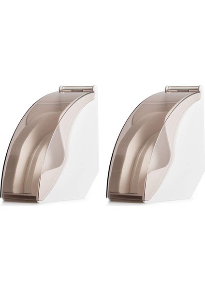 2x Kahve Filtre Tutucusu Kahve Kağıdı Depolama Konteyneri Dispenser Raf Rafı Aeropress Chemx V60 (Yurt Dışından)