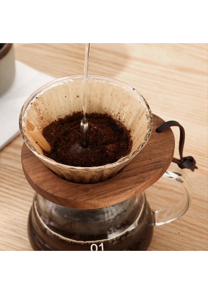 Kahve Filtre Kağıdı Ahşap Tepsisi Elle Poured Basit Filtre Kupası Huni Kupası Kahve Filtre Kağıt Filtre Kupa Tepsisi (Yurt Dışından) indirimleri