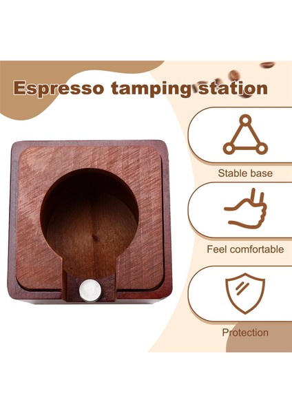 Espresso Tercabe Stand - 51/53 Filtre Için Ahşap Kahve Portafilter Tutucu Mutfak Kahve Distribütörü Aksesuarları (Yurt Dışından) fırsatları
