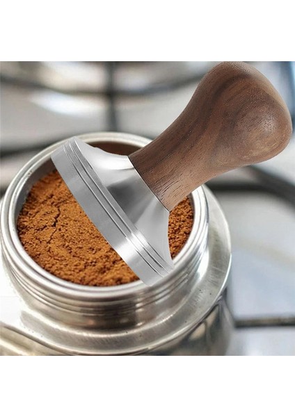 53MM Kahve Pres Aracı 304 Paslanmaz Çelik Taban ve Düz Ahşap Saplı Elastik Kahve Kurcalama Kahve Tozu Çekiç (Yurt Dışından) indirimleri