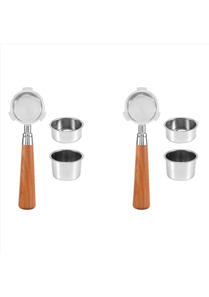 Delonghi EC685 EC680 Kahve Dipsiz Portafilter Için 2x Espresso Portafilter 51MM 51MM 6pcs Kahve Pudrası Kasesi (Yurt Dışından) fiyatları