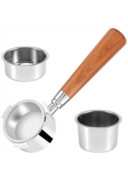 Delonghi EC685 EC680 Kahve Dipsiz Portafilter Için 2x Espresso Portafilter 51MM 51MM 6pcs Kahve Pudrası Kasesi (Yurt Dışından) modelleri