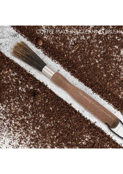 Kahve Öğütücü Toz Temizleme Fırçası Kahve Makinesi Fırçası Ahşap Tapı Domuz Kılı Tozlu Espresso Fırça Barista (Yurt Dışından) fiyatları