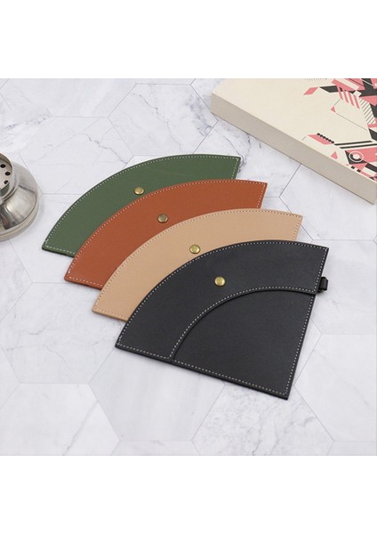 Pu Deri Kahve Filtresi Kahve Damatı Su Geçirmez Kahve Filtreleri Için Kağıt Depolama Çantası Tutucu Koruma Kamp Malzemeleri D (Yurt Dışından) fırsatları