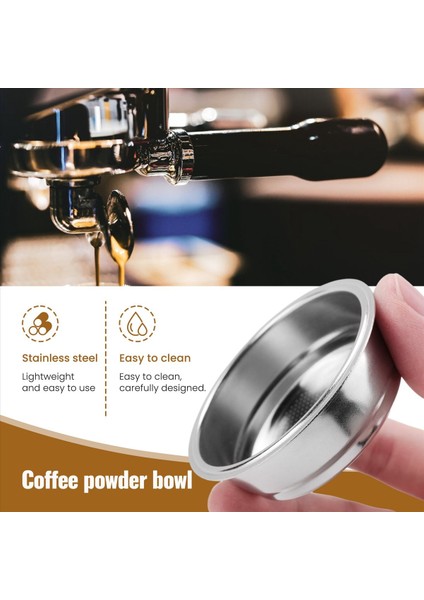 Kahve Filtresi 51MM Paslanmaz Çelik Kahve Filtre Bardağı Sepeti Basınç Olmayan Kahve Makinesi Filtreleri Kahve Makinesi Aksesuarı A (Yurt Dışından) fırsatları