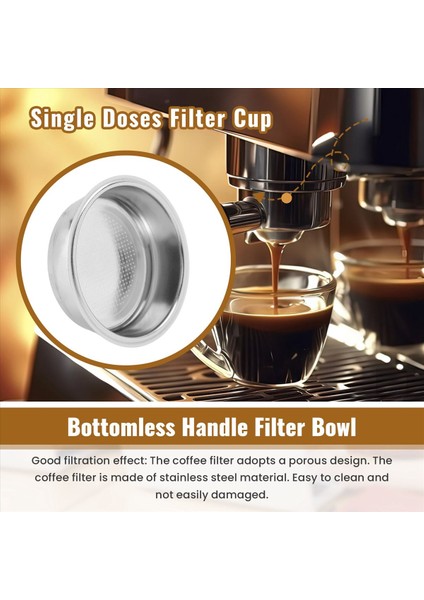 Kahve Filtresi 51MM Paslanmaz Çelik Kahve Filtre Bardağı Sepeti Basınç Olmayan Kahve Makinesi Filtreleri Kahve Makinesi Aksesuarı A (Yurt Dışından) indirimleri