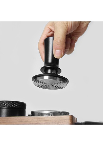 58MM Kahve Kurcalama Ayarlanabilir Sabit Kuvvet Tozu Kurcalama Espresso Iplik Kurcalama Tozu Ölçekli Pres Çekiç (Yurt Dışından) modelleri