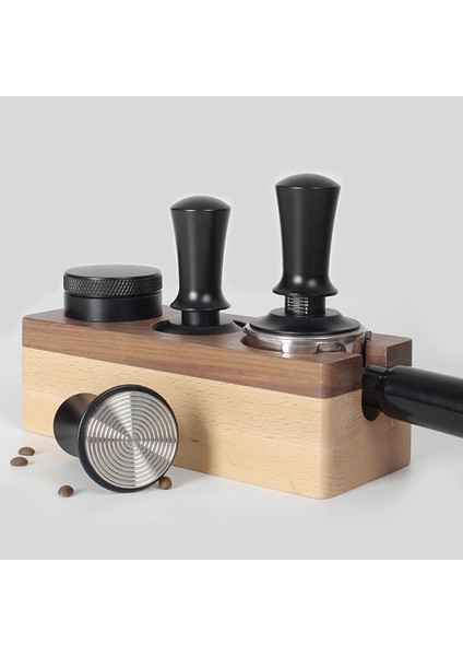 58MM Kahve Kurcalama Ayarlanabilir Sabit Kuvvet Tozu Kurcalama Espresso Iplik Kurcalama Tozu Ölçekli Pres Çekiç (Yurt Dışından) fırsatları