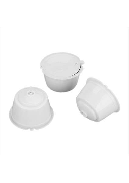 Dolce Gusto Makinesi Için Yeniden Kullanılabilir Pod Doldurulabilir Filtre Pod Kapsül Bardak Kahve Beyaz (Yurt Dışından)