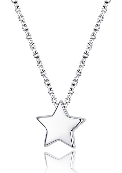 Kadınlar Için Şans Yıldızı Kolye, S925 Ayar Gümüş, Beş Köşeli Yıldız Kolye Ucu, Köprücük Kemiği Kolyesi (Yurt Dışından)