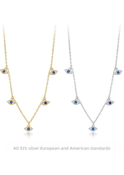 Kadınlar Için S925 Ayar Gümüş Moda Göz Kolye/köprücük Kemiği Zinciri (Yurt Dışından) fiyatları