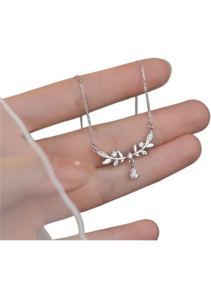 999 Ayar Gümüş Zarif Buğday Başağı ve Çiçek Dalı Kolye, Defne Kolye (Yurt Dışından) fiyatları