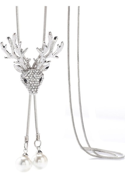 Sonbahar ve Kış Için Kadın Kazak Zincir Uzun Kolye - Çok Yönlü ve Sade (Yurt Dışından)