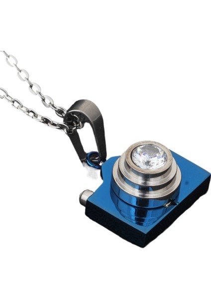 Kadınlar Için Titanyum Çelik Kamera Kolyesi, Retro Paslanmaz Çelik Damlayan Kamera Kolyesi (Yurt Dışından)