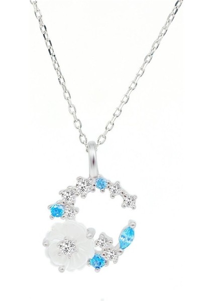 Kadınlar Için Deniz Kabuğu Çiçek ve Kolye Ucu ve Köprücük Kemiği Zincirli Şanslı Çiçek Çelengi Kolye (Yurt Dışından)