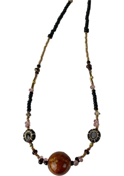 Sonbahar/kış Retro Kaplan Gözü Kolye, Köprücük Kemiği Zinciri, Kazak/sweatshirt Zinciri (Yurt Dışından)