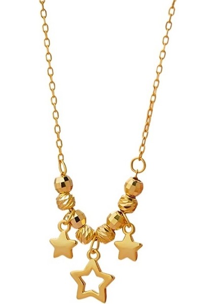 Kadınlar Için 925 Ayar Gümüş Yıldız Kolye, Zarif ve Büyüleyici Köprücük Kemiği Zinciri (Yurt Dışından)