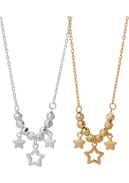 Kadınlar Için 925 Ayar Gümüş Yıldız Kolye, Zarif ve Büyüleyici Köprücük Kemiği Zinciri (Yurt Dışından) fiyatları