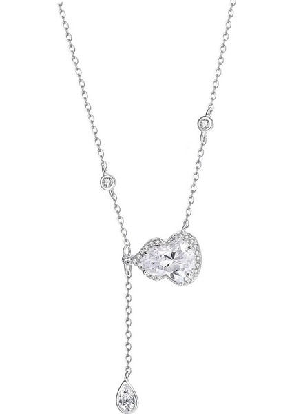 Kadınlar Için Köprücük Kemiği Zinciri Için S999 Ayar Gümüş Kabak Püsküllü Kolye (Yurt Dışından)