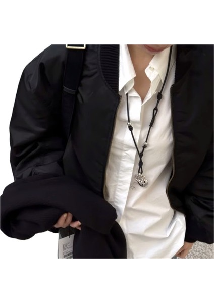 Kadınlar Için Abartılı Içi Boş Kalp Kilit Anahtar Uzun Kolye Ucu (Yurt Dışından) fiyatları