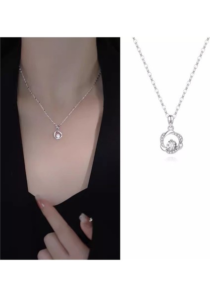 Kadınlar Için Köprücük Kemiği Zincirli S999 Ayar Gümüş Möbius Kolye (Yurt Dışından) fiyatları