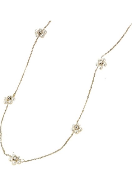 Inci Yaka Zincirli S925 Ayar Gümüş Çiçek Kolye, Zarif Kolye (Yurt Dışından)