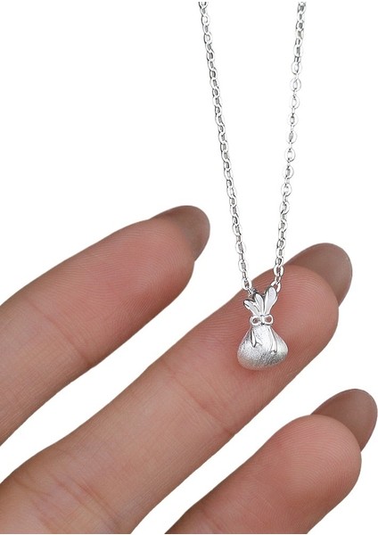 Kadınlar Için 999 Ayar Gümüş Şanslı Kolye, Gümüş Köprücük Zinciri (Yurt Dışından) fiyatları