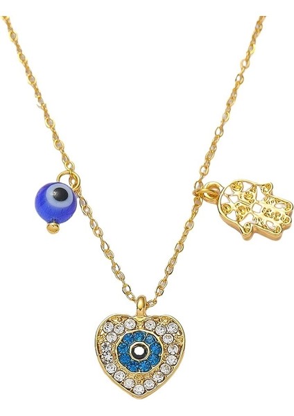 S925 Gümüş Nazar Kolye (Yurt Dışından)