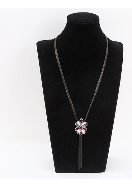 Kadınlar Için Uzun Kazak Zinciri, Vintage Tarzı, Zümrüt Yeşili ve Mavi Birleştirilmiş Uzun Kolye. (Yurt Dışından) fiyatları