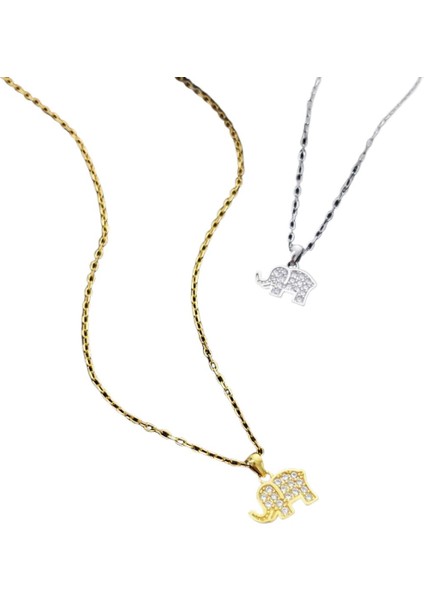 Kadınlar Için Sevimli Zirkon Fil Köprücük Kemiği Zincir Kolye Ucu (Yurt Dışından) fiyatları