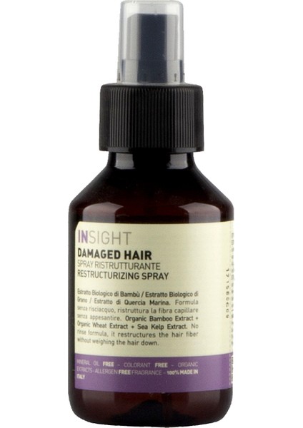 İnsight Damaged Hair Restructurizing Onarıcı Sprey 100 ml fiyatları