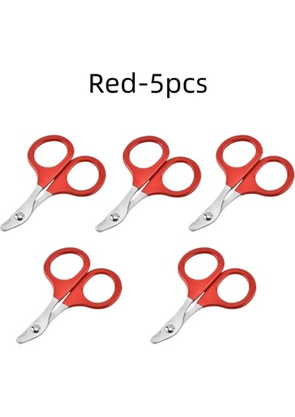 Kedi Tırnak Makası Küçük Köpek Kedi Profesyonel Köpek Yavrusu Tırnak Kesici Evcil Hayvan Tırnakları Makas Trimmers Bakımı ve Kedi Aksesuarları Renk:kırmızı-5 Adet (Yurt Dışından)