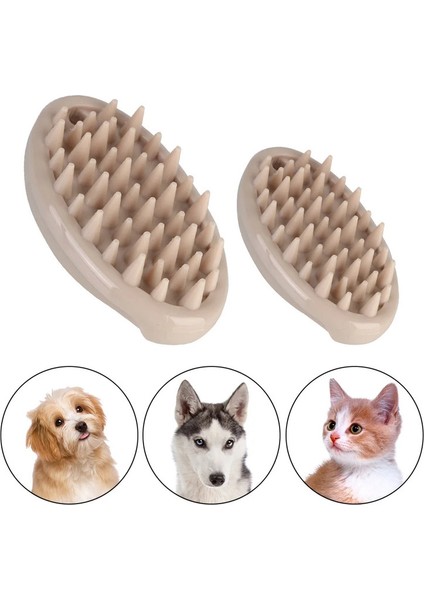 Yı Aletleri Temizleyici Köpek Köpek Kedi Masaj Fırçası Hızlı Temizleme Fırçası Tarak Yumuşak Yumuşak Silikon Kıllar Fırça Aletleri Pet Washersize: Küçük (Yurt Dışından)