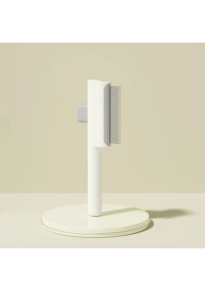 Kendini Temizleyen Evcil Hayvan Tüyü Temizleme Taraklı Çekme Düğmeli Düğümleri Çözme Kedi Bakım Fırçası Parazit Taraması Kısa ve Uzun Tüylü Kediler Için Renk:beyaz-Uzun Kısa (Yurt Dışından)