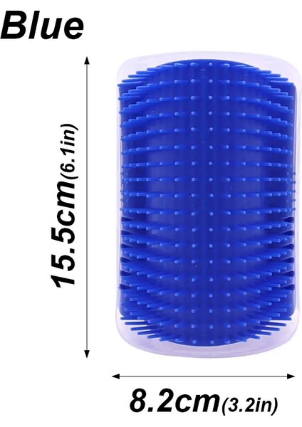 Kedi Fırçası Tarak Kedi Oyuncak Kedi Nanesi Kedi Duvar Fırçası Kedi Tırmalama Tahtası Masaj Kendiliğinden Bakım Tarak Evcil Kedi Köşe Tırmalama Tahtası Masaj Makinesi Renk:mavi (Yurt Dışından)