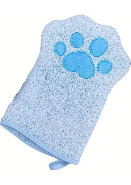 Hızlı Kuruyan Köpek Banyosu Eldivenleri Emici Evcil Hayvan Banyo Havlu Küçük Orta Köpekler Için Kediler Eldiven Tarzı Evcil Hayvan Havlu Evcil Hayvan Tımar Aracı: Mavi (Yurt Dışından)