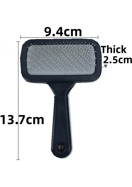 Köpek Tarakı Evcil Hayvan Saçı Temizleyici Masaj Kedi Tarakı Köpek Saçı Tarakı Evcil Hayvan Bakım Cilt Koruma Taraklar Kedi Yünü Düğüm Açıcı Köpekler Fırçaları Renk:lacivert (Yurt Dışından)