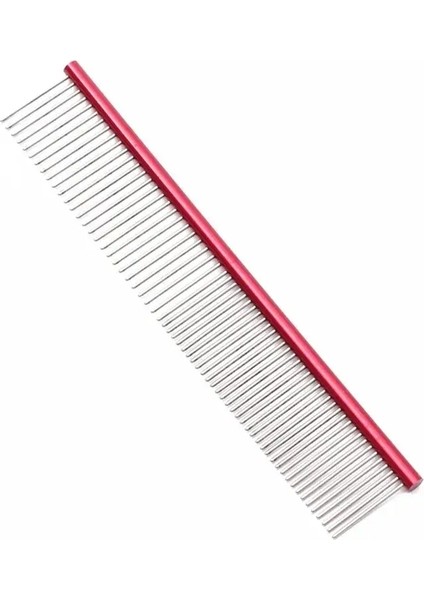 Puppy Tüy Bakım Tarakı Temizleme Kuaför Köpek Paslanmaz/alüminyum Kuaför Evcil Hayvan Tarakı Fırça Kedi Köpek Tüy Bakım Tarakları Köpek Saçı Bakımı RENK:KIRMIZI/BOYUT:19X3.4CM (Yurt Dışından)