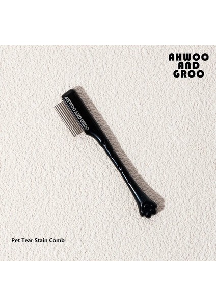 Pet Yüz Temizleme Tomberi Seti Gözyaşı Lekelerini Kaldırır Göz-Poop Kedi Pençe Köpek Saç Tamir Makası Kedi Saç Tarağı Evcil Hayvan Temiz Malzemeler: Siyah Tarak (Yurt Dışından)