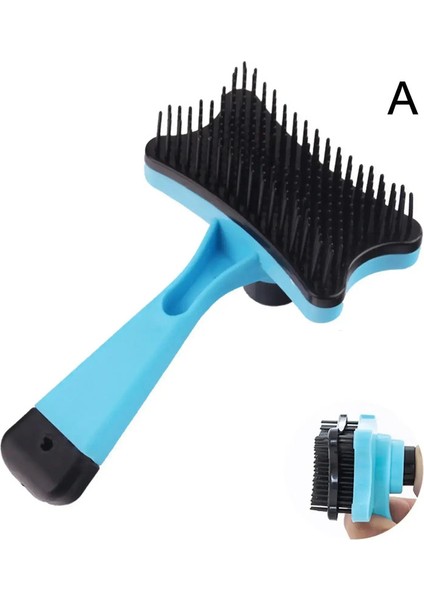 Evcil Saç Temizleme Tarak Kedi Kendiliğinden Temizlenen Fırça Saç Evcil Bakım Kazıyıcı Aksesuarlar Araçları Giderici Tarak Köpek Temizleme Yavru Renk:a/boyut:m (Yurt Dışından)