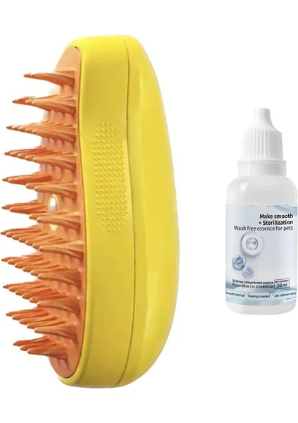 Pet Wash Free Essence For Cat Steamy Brush Hair Grooming Removing Dirts Mite Deodorizing Reduce Itching Moisturizing Dog Shampoo Renk: Kedi Buhar Fırça Seti (Yurt Dışından)
