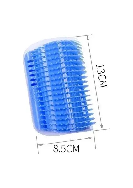 Kedi Köşesi Fırça Tarak Masajı Kedi Yayı Plastik Tırmalayıcı Tüy Temizleme Tarak Bakım Kedi Nanesi Içeren Kedi Kendiliğinden Temizlenen Kedi Malzemesi Renk:mavi (Yurt Dışından)