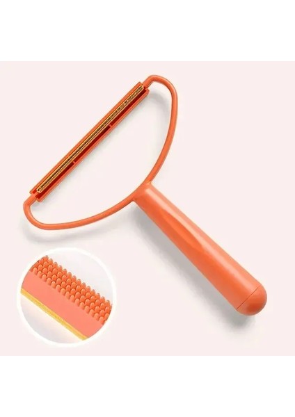 Yeni Pet Saç Sökücü Taşınabilir Manuel Sıyırıcı Tabanlık Temizleyici Yapışkan Fırça Kedi Easyon Fırçası Easyon Aracı Kat Accescoriescolor: Turuncu (Yurt Dışından)
